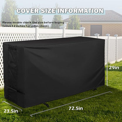 Outdoor Raised Garden Bed Cover for Best Choice Products 72x24x30in Raised Garden Bed, Outdoor Planter Box Stand Cover for Mobile Elevated Wood Planter/Planting Bed