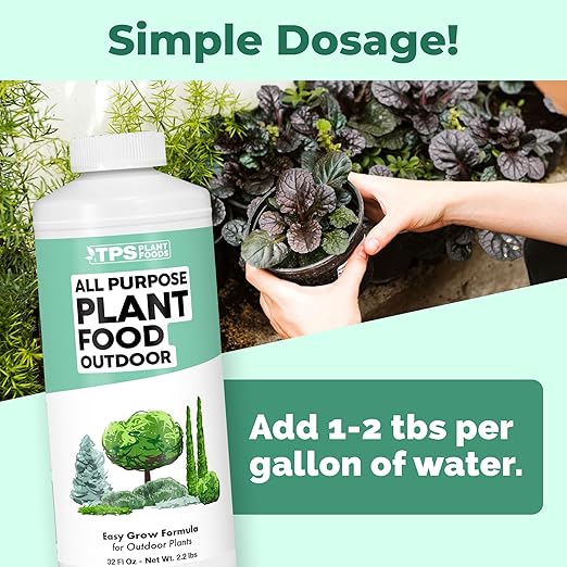 Plant Food Outdoor, Complete Liquid Outdoor Plant Fertilizer, 32 oz (1 Quart)
