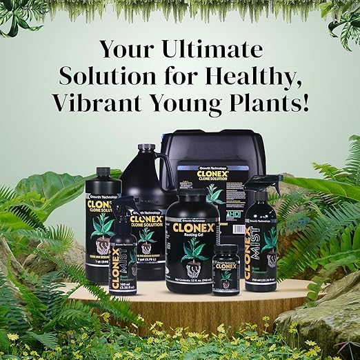 Clonex Rooting Gel - High-Performance Rooting Compound for Plant Cuttings, Contains IBA, Promotes Root Initiation & Development - 100ml (2 Pack)