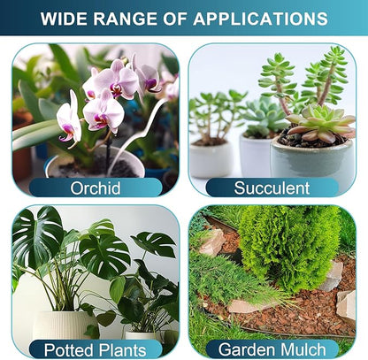 Orchid Bark, Pine Bark for Plants Natural Mulch for Potted Plants, Wood Chips for Garden