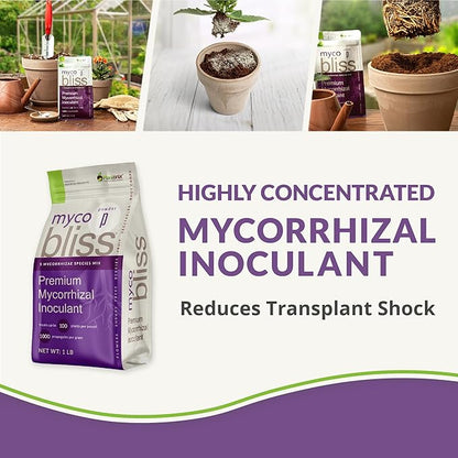 Coco Coir + Organic Perlite + Mycorrhizal Root Inoculant + Worm Castings + Neem Meal Fertilizer - All Natural Plant Fertilizer & Potting Soil Mix - Organic Coco Coir for Plants, Flowers, & Gardening