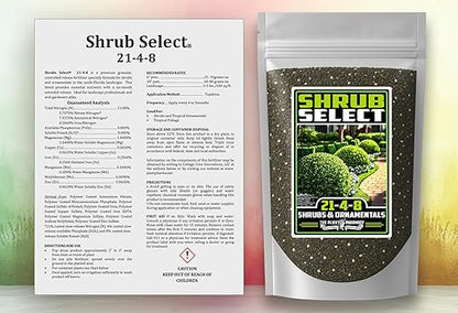 Fertilizer Commercial Grade | Shrub Select 21-4-8 | 3 Pounds | Custom Two-Stage Professional Mix Blend | Long-Term Controlled Release Feed | Shrubs & Tropical Ornamentals | 5-6 Month | Micronutrients
