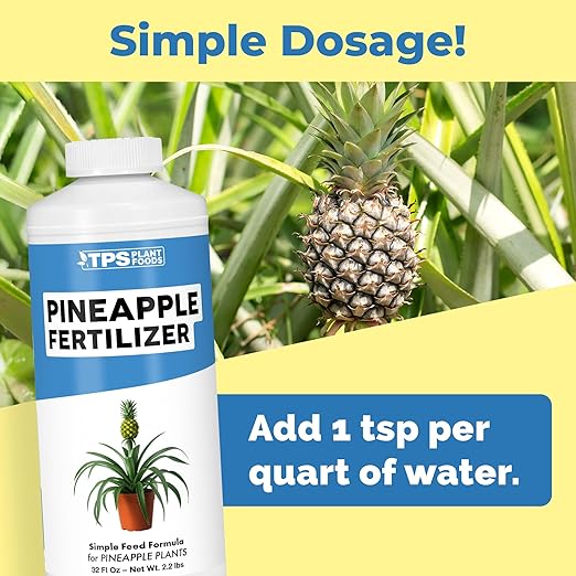 Pineapple Fertilizer for Pineapple Plants, Supports Fruit Production and Indoor/Outdoor Success, Liquid Fertilizer by TPS Plant Foods, 32 oz (1 Quart)