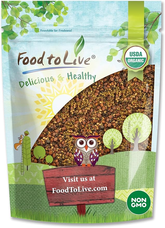 Food to Live Organic Salad Mix of Sprouting Seeds, 5 Pounds — Non-GMO Broccoli, Radish, Clover, Alfalfa. Rich Germination Rate, Non-Irradiated, Kosher, Vegan Superfood, Bulk, Rich in Sulforaphane