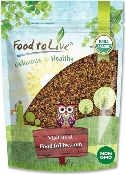 Food to Live Organic Salad Mix of Sprouting Seeds, 5 Pounds — Non-GMO Broccoli, Radish, Clover, Alfalfa. Rich Germination Rate, Non-Irradiated, Kosher, Vegan Superfood, Bulk, Rich in Sulforaphane