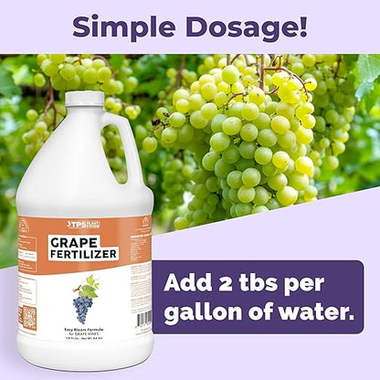 Grape Fertilizer for Grape Vines, Great for All Varieties Including Concord, Thompson Seedless, Chardonnay, and More, Liquid Fertilizer by TPS Plant Foods, 1 Gallon (128 oz)