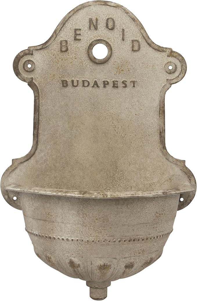 Creative Co-Op Reproduction of Vintage Iron Wall Water Fountain