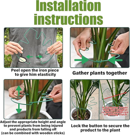 5PCS Monstera Plant Support Stem 9 x 7.6 in- Durable Stabilizer Set for Indoor Climbing Plants, Holders for Enhancing Growth, Ideal Gift for Plant Lovers, Fishbone Cactus Stake Garden Tool