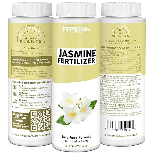 Jasmine Fertilizer for All Flowering Jasmine Shrubs and Vines, Liquid Plant Food 1 Gallon (128oz)
