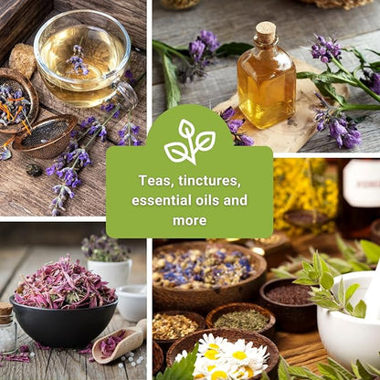 Sow Right Seeds - Medicinal Herb Seed Collection for Planting - Roman Chamomile, Echinacea, Lavender, Hyssop & Comfrey - Non-GMO Heirloom Seed - Grow Your own Home Remedies, Teas, & Tinctures