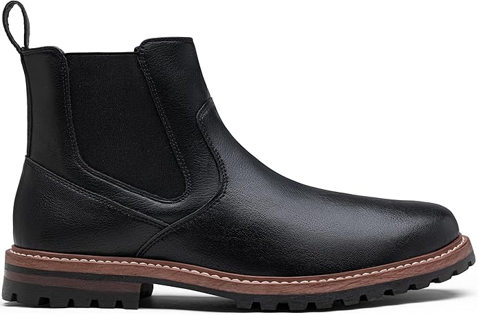 Jousen Chelsea Boots Casual Slip On Ankle Waterproof Mens Boots