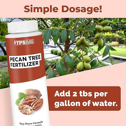Pecan Tree Fertilizer for Pecan Trees, Supports Strong Growth and Hearty Nuts in All Varieities of Nut Trees, Liquid Fertilizer by TPS Plant Foods, 8 oz (250mL)
