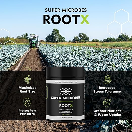 RootX – Premium Mycorrhizae Rooting Powder | Enhance Root Growth & Nutrient Uptake | Mycorrhizal Fungi & Trichoderma | Organic Soil Booster for Stronger Plant Roots