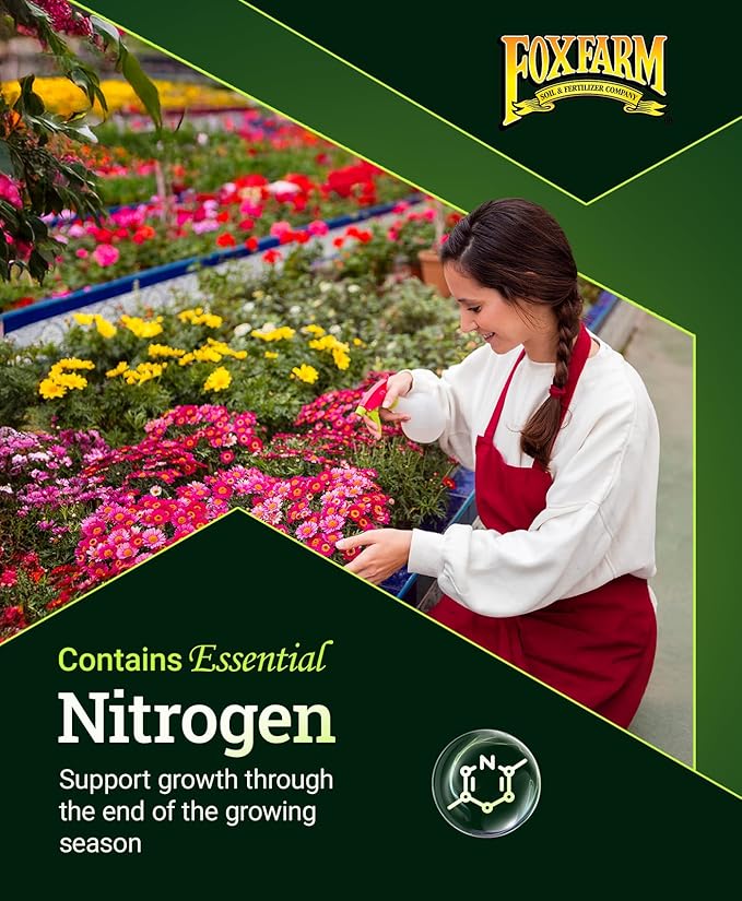 Fox Farm Happy Frog Fruit & Flower Fertilizer – Organic Blend for Abundant Fruits & Vibrant Flowers, Phosphorus Fertilizer with Mycorrhizal Fungi, NPK 4-9-3, 4 lb Bag (2 Pack)