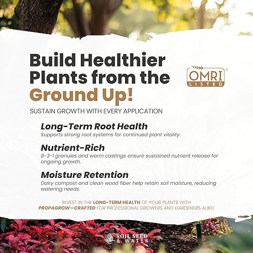 Soil Seed & Water PropaGrow Organic Rooting & Propagation Soil Mix – Soil Blend for Clones, Cuttings & Transplants - OMRI Listed