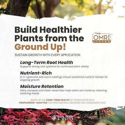 Soil Seed & Water PropaGrow Organic Rooting & Propagation Soil Mix – Soil Blend for Clones, Cuttings & Transplants - OMRI Listed