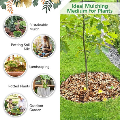 Legigo 6 Pack Coco Coir Chips for Plants- 6.6 LB 100% Organic Coconut Chips Brick Potting Mix with Low EC & PH Balance, Coconut Husk Substrate Coco Husk Mulch for Garden, Planting, Orchid and Soil Mix