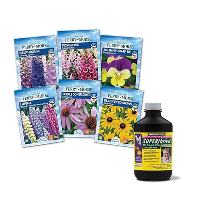 SUPERthrive Original Plant Vitamin Solution with Kelp for All Plants, 4 oz. Plus Perennials to Plant in Fall Seeds