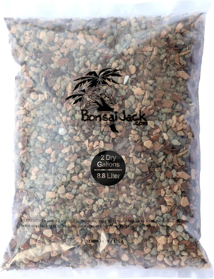 Bonsai Jack Succulent, Cactus and Bonsai Soil - Jacks Gritty Mix - 2 Gallons – Fast Draining – Fight Root Rot – Optimized pH