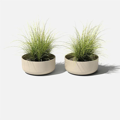 Veradek Mason Series Kona Bowl Planter - Round Planter for Indoor or Outdoor Tabletop/Balcony | Durable Plastic-Stone Composite Material | Modern Décor for Flowers, Succulents, Small Plants