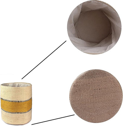 Planter Basket Modern Woven Basket for 10" Flower Pot Indoor Planters, 12” x 12” Storage Organizer Basket Rustic Home Decor, Boho Chic Storage Earth-Friendly Cotton ECO-Twist Planter
