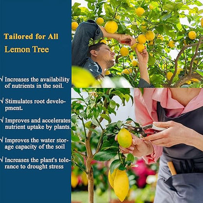 Lemon Tree Fertilizer - Orange, Lemon, Lime, Mango, Avocado - Ideal Micronutrients Plant Food for Tropical Fruit Trees to Grow More Fruit - Garden-Growing Miracle Nutrients, 10 oz