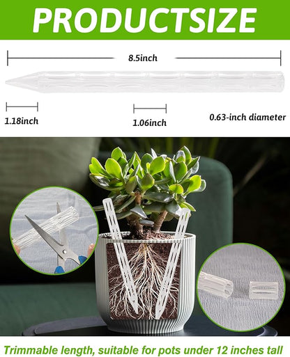 Plant Aeration Tubes for Pots -Root Rot Prevention,Prevent Overwatering for Healthy Roots. Plant Accessories,8.2 Inch Length Suitable for All Types of Flower pots （15+1）