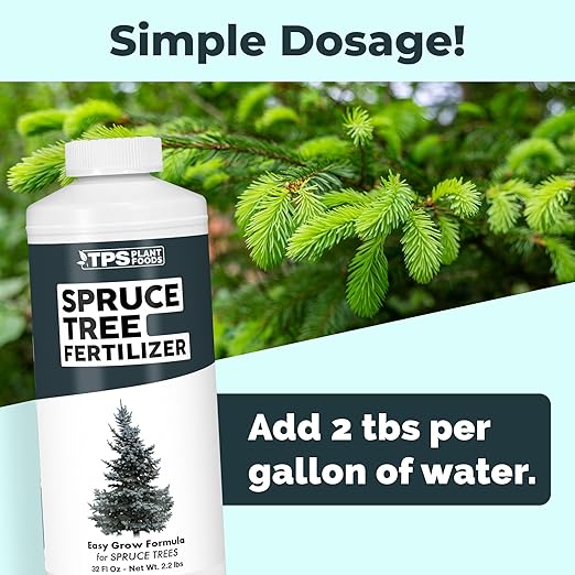 Spruce Tree Fertilizer for Spruce Trees, Great for White Spruce, Blue Spruce, and Norway Spruce, Liquid Fertilizer by TPS Plant Foods, 32 oz (1 Quart)