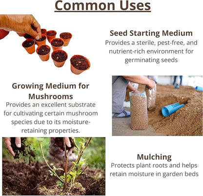 LaLaGreen Indoor Potting Soil (50mm, 50 Pack) Peat Pellets Organic Seed Starter Mix Nutrient Pods Plugs, Compressed Coco Coir for Planting Herbs Plants Flowers and Vegetables Seedlings Outdoor Garden