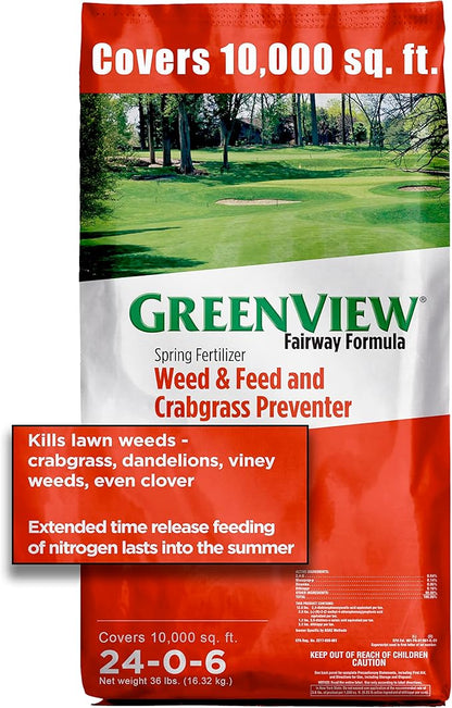 GreenView Fairway Formula Spring Fertilizer Weed & Feed and Crabgrass Preventer