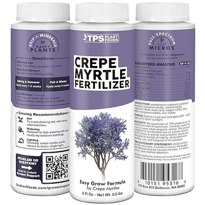Crepe Myrtle Fertilizer, Complete Liquid Crepe Myrtle TreePlant Food, 32 oz (1 Quart)
