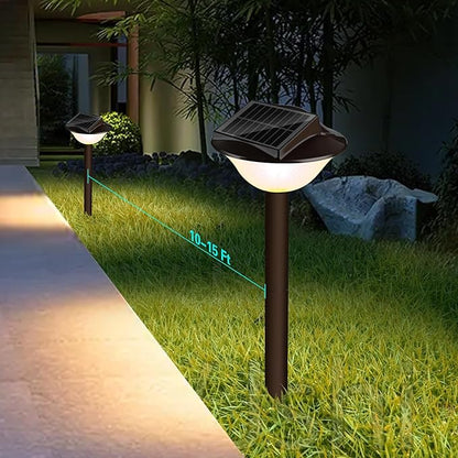 40LED Solar Pathway Lights Outdoor Waterproof 2in-1 Warm & Cold 4000k/7000k Solar Outdoor Lights IP65 Driveway Light, 12 Hours Long Lasting LED Garden Light for Yard Backyard -2 Pack