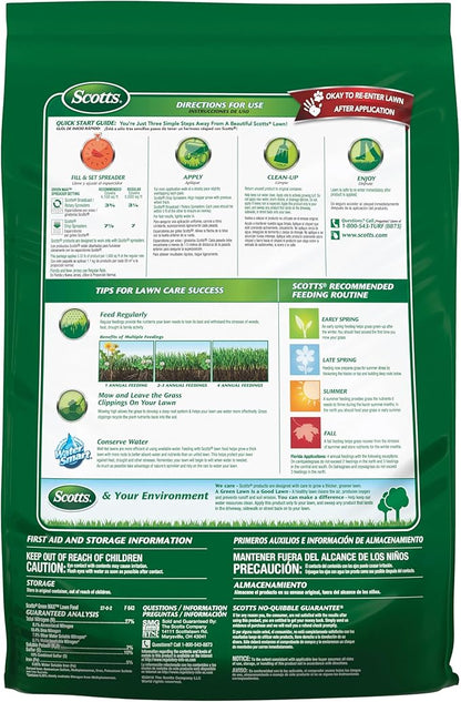 Scotts Green Max Lawn Food - Lawn Fertilizer for Grass Plus Iron Supplement, 5,000 sq. ft., 16.67 lbs.