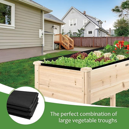 63 X 114 Inch Raised Garden Bed Liner, Non Woven Fabric Plant Liners for Large Veg Trough, Replacement Felt Window Box Liners, Fits Most Indoor/Outdoor Flower Pots