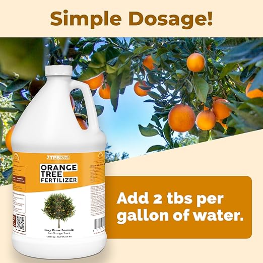Orange Tree Fertilizer, Complete Liquid Orange Tree Citrus Plant Food, 1 Gallon (128 oz)