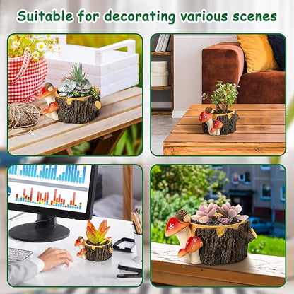 Hedgehog Succulent Pots with Drainage Hole，Plant Pots for Indoor Plants/Cactus/Succulent,Indoor Planter Gift for Plant Lover, Decorative Novelty Planter