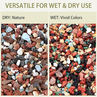 12lb Mix Lava Rocks Pebbles for Plant, Pumice Potting Soil Mix Decorative Top Dressing Landscaping Gritty Rock for Succulent, Bonsai, Cactus, Vase Filler