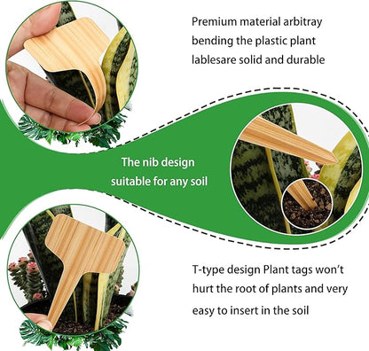 Plant Labels Tags Markers 120pcs Plastic Garden Tags & Stakes with Permanet Marking Pen for Plants Waterproof Seed Labels for Outdoor Garden Accessories