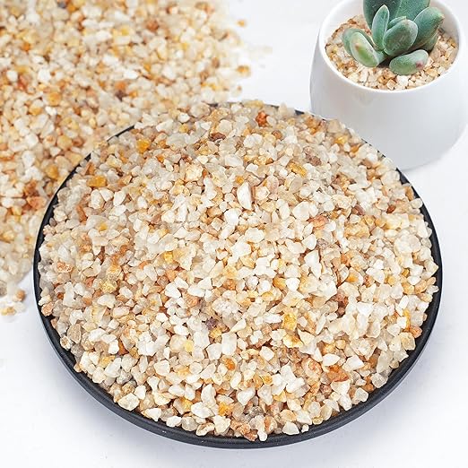 1-2mm Coarse Sand for Plants, 12lbs Horticultural Sand for Succulents, Desert Silica Sand for Cactus, Vases, Aquariums, Terrarium, Fish Tank, Drainage Rocks for Potted Plants, Bamboo, Crafts