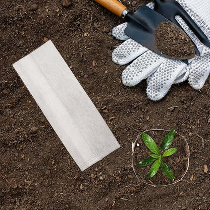 Seedling Grow Bags for Plants Bulk, 6x8 inches Sturdy Non-Woven Nursery Bags, 100PCS Solid Plant Grow Seed Starter Bag, Fabric Seedling Pots Pouches Planting Home Garden Supply