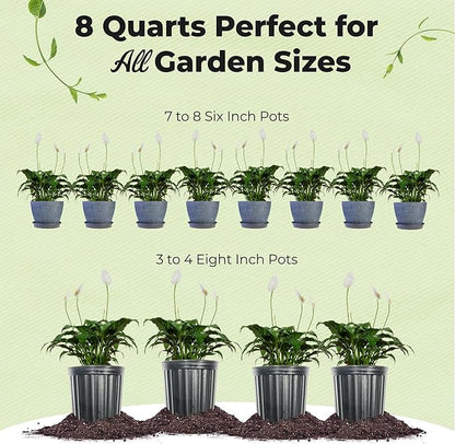 Organic Peace Lily Potting Soil by Perfect Plants | Organic Premium Mix | Use with Peace Lily, Pothos, or Other House Plants (8qt)