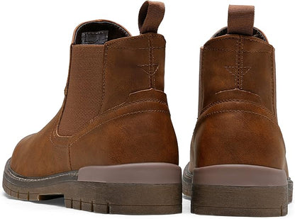 Jousen Chelsea Boots Casual Slip On Ankle Waterproof Mens Boots