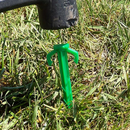 50 ct. Contractor Grade 4 Inch Biodegradable Stakes, Sod Staples for Securing Weed Fabric, Landscape Fabric, Netting, and Blanket