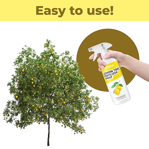 Lemon Tree Fertilizer Spray, Gentle Foliar Feeding Spray for Healthy Leaves and Plants, Liquid Fertilizer by TPS Plant Foods, 16oz (475ml)