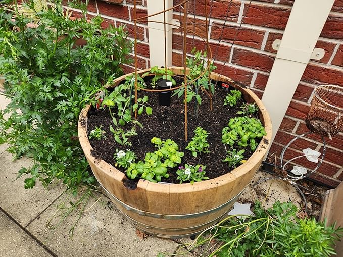Barrel Liner Kit – Heavy-Duty 100 Micron Plastic Liner with Drain Tubes & Mesh – Prevents Rot, Conserves Water, Fits Wine, Whiskey, Acacia & Cedar Planters – Made in New Zealand