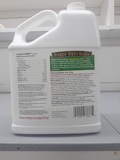 Liquid Lawn Fertilizer, 1 gallon, 13-1-2.