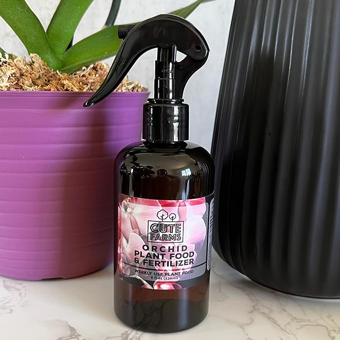 Cute Farms Orchid Plant Food Fertilizer Mist (Three - 8 oz. Spray Bottles)