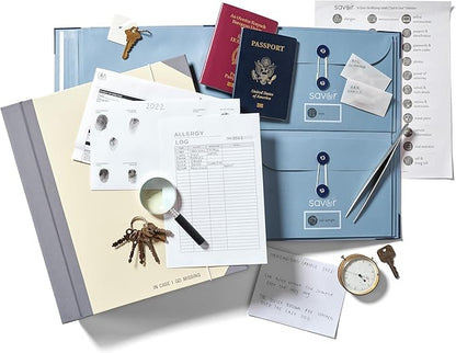 Savor | 2025 Edition The Folio® Document Organizer | Custom Dyed Cloth-Bound Expanding File for Important Papers, Passports, Birth Certificates & More | Ideal for Home Organization & Graduation Gift