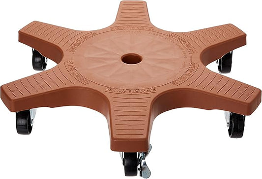 Bosmere 20" Plant Caddie - Heavy-Duty Rolling Plant Stand with Locking Wheels, 500 lb Capacity – Durable Plant Caddy for Indoor/Outdoor Use, Terra Cotta