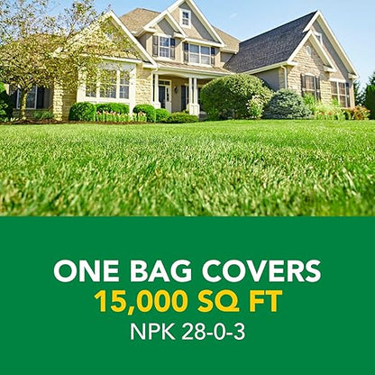 Scotts Turf Builder Weed and Feed3 - Weed Killer Plus Lawn Fertilizer, Controls Dandelion and Clover, Grass Fertilizer For Up To 15,000 sq. ft., 42.87 lbs.